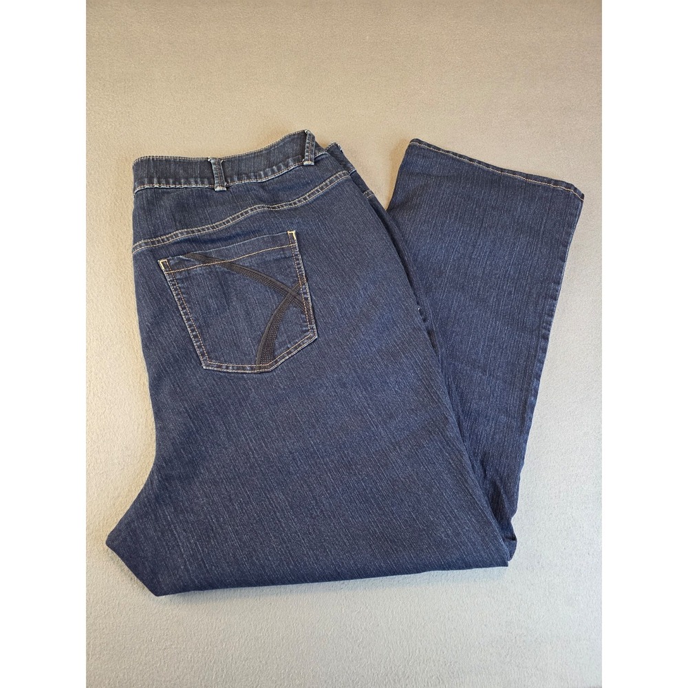 Women's Lane Bryant Straight Tighter Tummy Technology Jeans Plus‎ Size 28